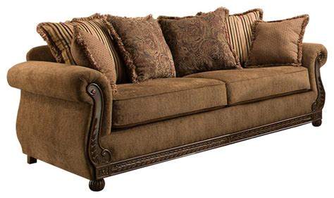 Lane Home Furnishings Outback Chocolate Sofa Traditional Sofas By