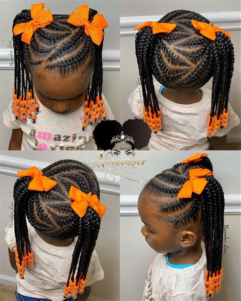 Little Girls Braided Hairstyles With Beads Draw Quack