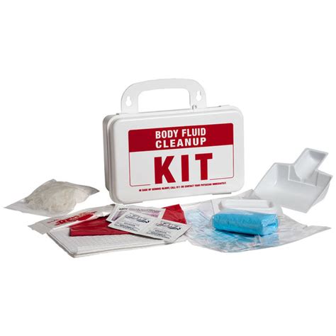 Body Fluid Clean Up Kit Plastic Case Abc First Aid Supplies