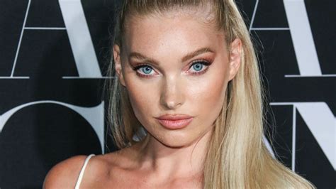 Elsa Hosk Shows Off Her Assets In Barely There Flower Bikini