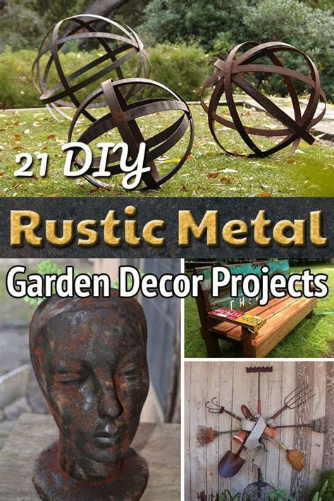 21 Cheap Diy Rusted Metal Garden Art Projects Garden Art Projects