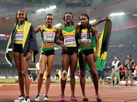 Jamaican sprinter usain bolt holds the current world record: The Jamaican Womens 4 * 400m Commentary You Didn't Get To ...