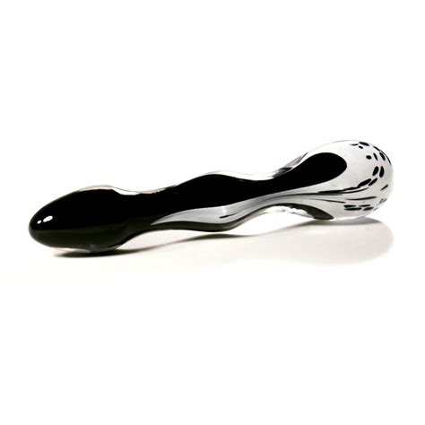 Black Speckled Glass Dildo Shiri Zinn Uk