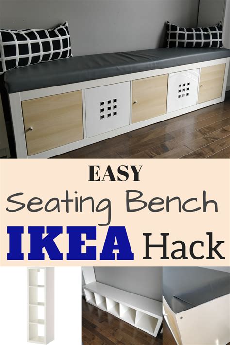 Ikea Kallax Hack Turn Bookshelf Into A Seating Bench With Storage Diy