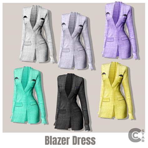 Blazer Dress The Sims 4 Create A Sim Curseforge