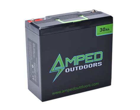 Amped Outdoors 30ah Lithium Battery Lifepo4 Tall Version