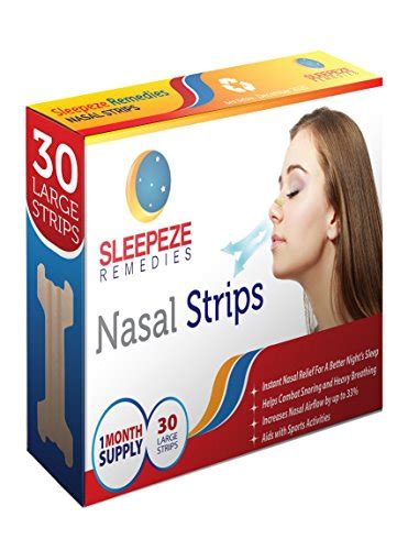Tiras Nasales Grande X 30 Anti Ronquidos Aspirador Nasal Sleepeze