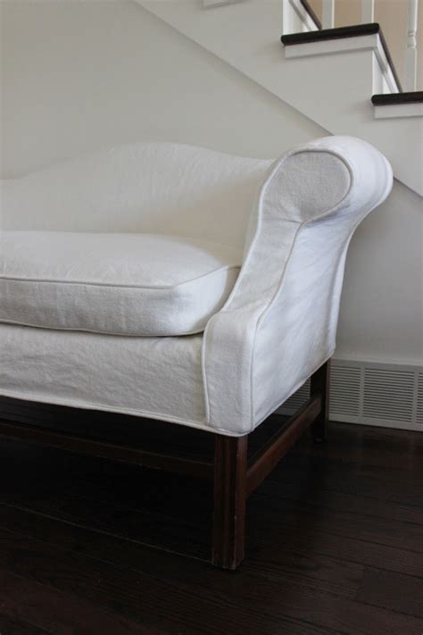 Not only do they add a softer touch to wood or metal seats, they also create cohesion in the room. Custom Slipcovers by Shelley: Heavyweight White Linen ...