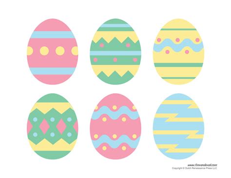 Easter Egg Printables - Tim's Printables