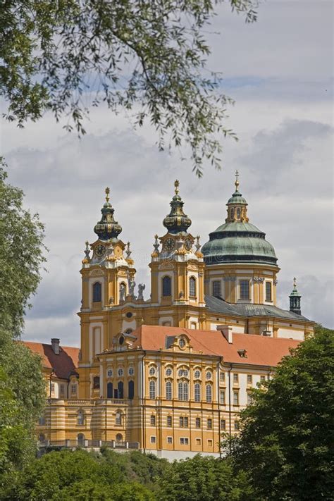 Melk Famous Baroque Abbey Stift Melk Austria Stock Image Image