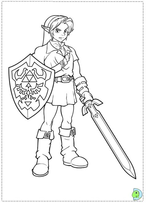 Zelda skyward sword coloring pages. The Legend Of Zelda Coloring Page | Dibujos animados para ...