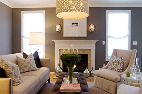 Greige is simply beige plus gray. Gray Walls - Contemporary - living room - Pratt and ...