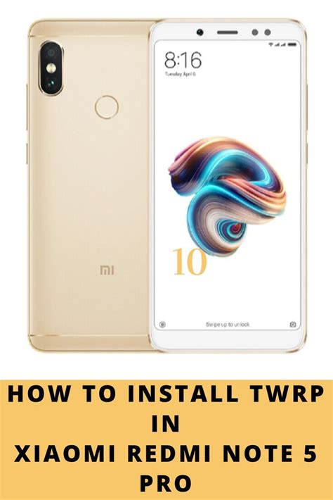 Connect your bootloader unlocked mobile with pc. How to Install TWRP In Redmi Note 5 Pro | Notes ...