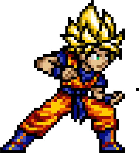 Goku Pixel Art Dragon Ball Pixels Png Images