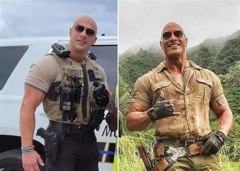Double Take This Cop Could Pass For The Rocks Twin Photos