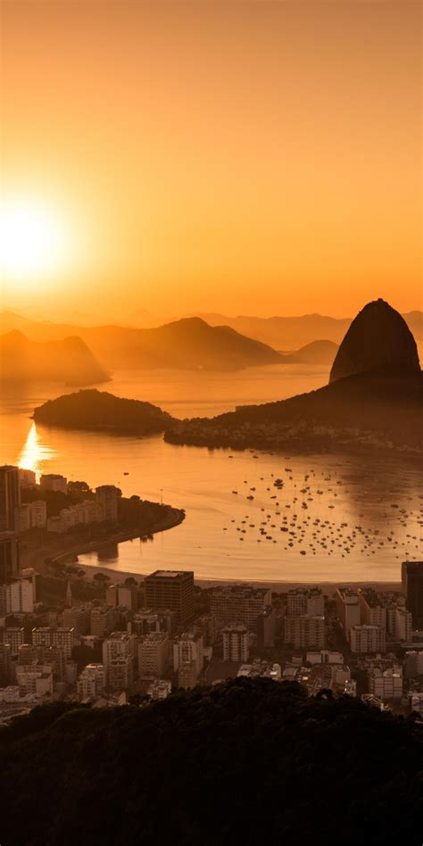 720x1440 Sunset In Rio De Janeiro 5k 720x1440 Resolution Wallpaper Hd