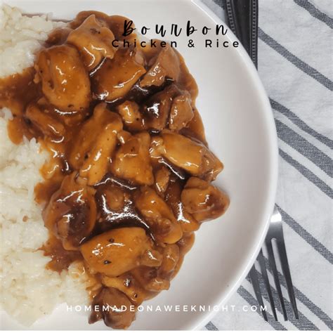 Bourbon Chicken And Rice Homemade On A Weeknight