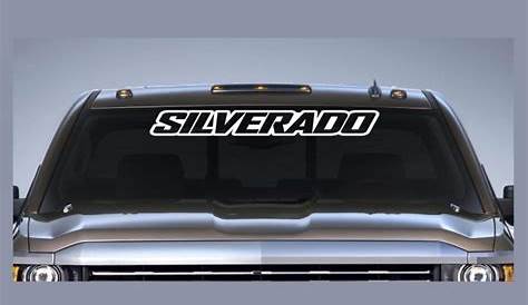 chevy silverado rear window decals