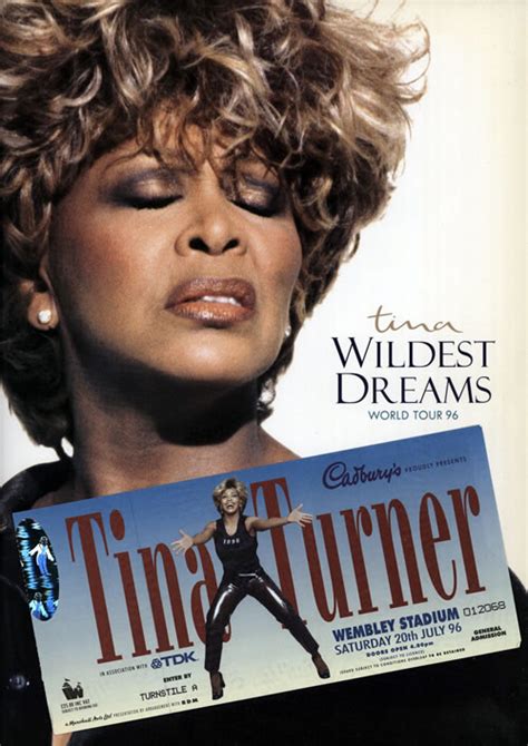 Tina Turner Wildest Dreams World Tour 96 Ticketsphoto Uk Tour