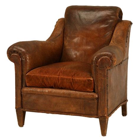 At anthropologie, we offer an elevated, handcrafted collection of dining room and kitchen furniture that will suit every family and every space. Amazing Original 1930's French Leather Club Chair w/Unique Back For Sale (With images) | Club ...