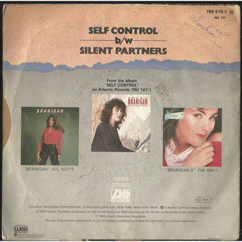 Self Control Silent Partners De Laura Branigan 45 Rpm Sp 2 Títulos