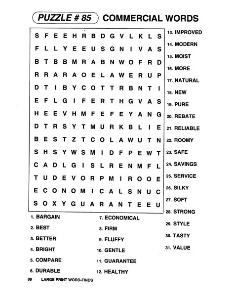 Large Print Word Search Free Printable Word Search Printable Free For