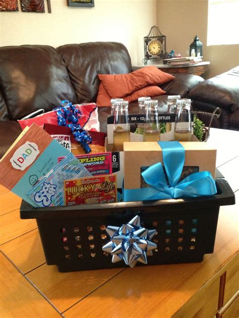 Happy birthday to someone special. Dads birthday gift basket :) Sunflower seeds, beef jerky ...