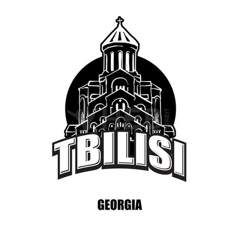Tbilisi Geogia Black And White Logo Hebstreits Sketches Black And