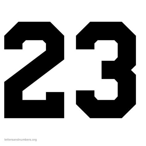 One of the years 23 bc, ad 23, 1923, 2023. 4 Best Images of Printable Number 23 - Printable Number 1, Printable Number Stencils and Varsity ...