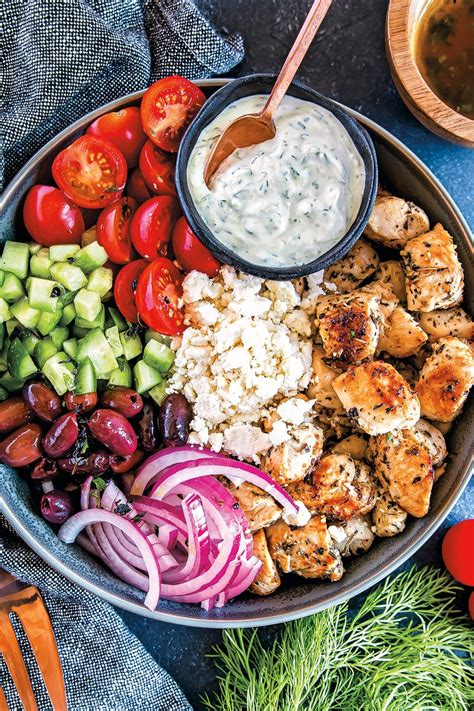 Low Carb Greek Chicken Bowls Keto Gluten Free Recipe Ocean