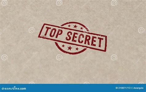 Top Secret Confidential Stamp And Stamping Stock Illustration