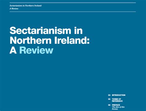 Sectarianism in Northern Ireland report launched today - Slugger O'Toole