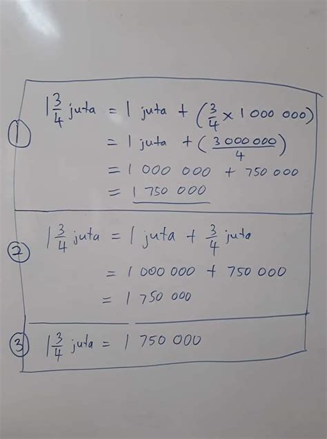 Menukar perpuluhan juta kepada nombor bulat. 3 teknik menjawab soalan 1 3/4 juta kepada nombor bulat.