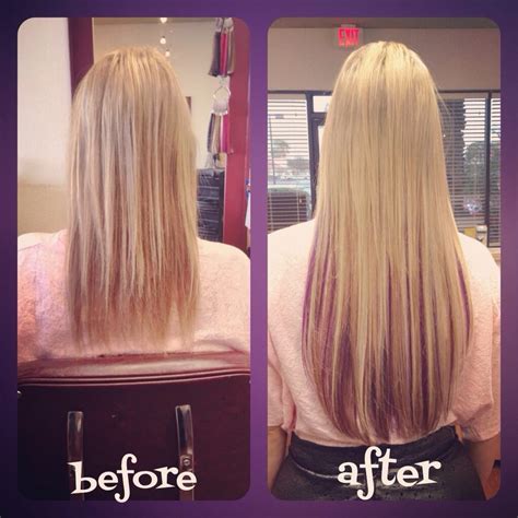 Before And After 18 Keratin Fusion Hair Extensions Yelp