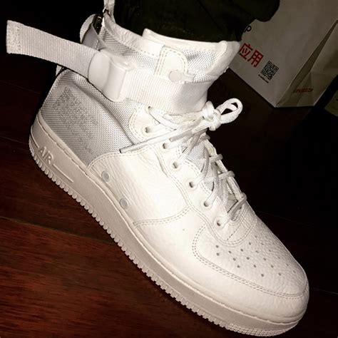 Detailed Look At The Nike Sf Af1 Mid ‘triple White Sneakers Cartel