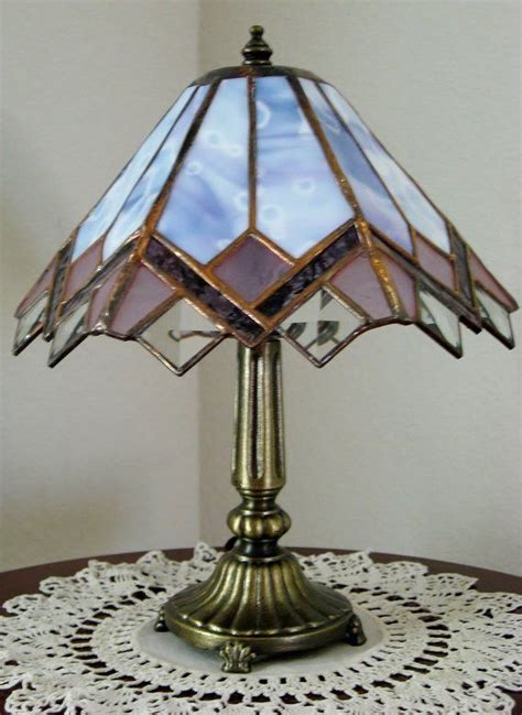 Small Stained Glass Lamp For Home Or Office Decor Stained Glass Lamps