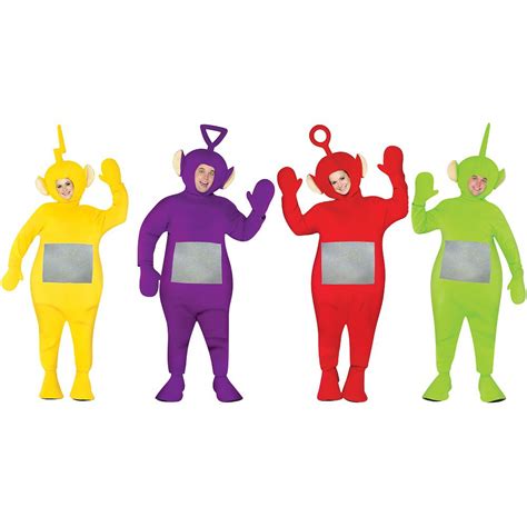 Teletubbie Adult 4 Pack Adult Costume One Size