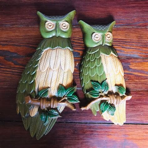 Vintage 1969 Sexton Ceramic Owls Etsy
