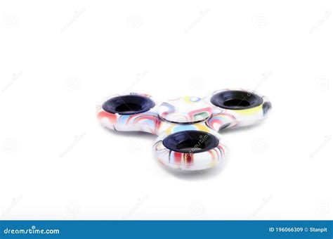 Colourful Fidget Finger Spinner Stress Anxiety Relief Toy Stock Image