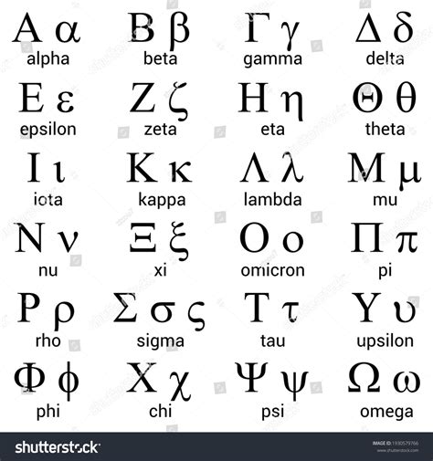 Lettres De L Alphabet Grec Sur Fond Image Vectorielle De Stock Libre De Droits