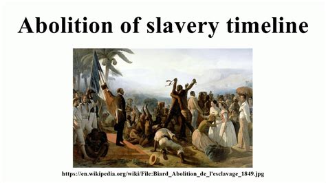 Abolition Of Slavery Timeline Youtube