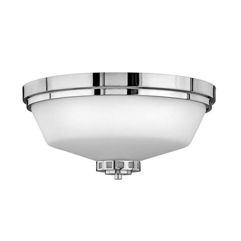 Ashley Bathroom Ceiling Flush Mount Light 3x60w E27 In Polished Chrome The Lighting Outlet