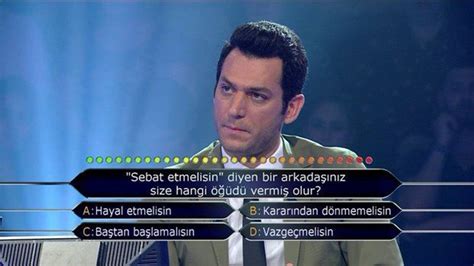 'Kim milyoner olmak ister'de siz olsanız ne cevap verirdiniz? (1 milyon