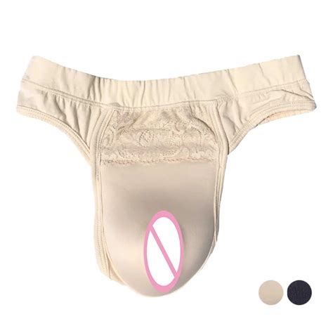 2018 new crossdressing fake vagina underwear artificial vagina for crossdresser panty briefs for