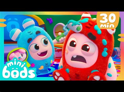 Minibods New 🎨paint Panic 🎨newts Paint Trouble Baby Oddbods