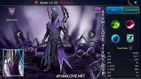 Spider De Esf Raid Shadow Legends Skill Mastery Equip Guide Ayumilove