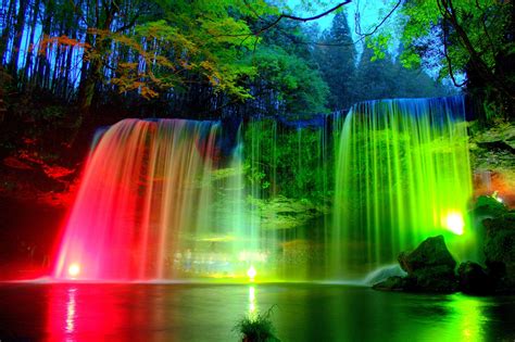 rainbow waterfall wallpapers top free rainbow waterfall backgrounds wallpaperaccess
