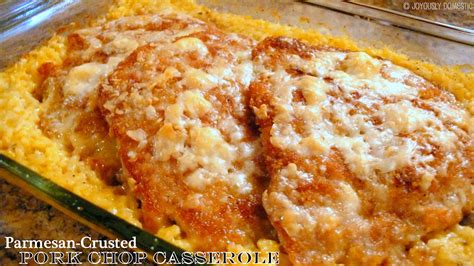 Looking for easy pork chop recipes? Joyously Domestic: Parmesan-Crusted Pork Chop Casserole