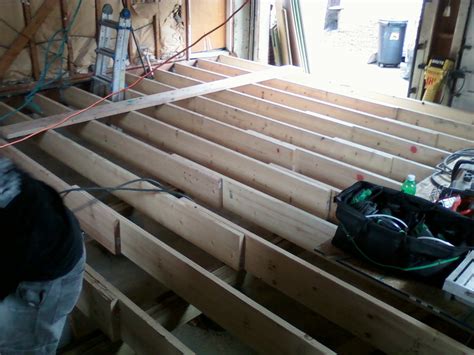 Nail 2x4s to the top plate on the end walls if necessary. J.S Hansen Construction: Garage into an Apartment remodel