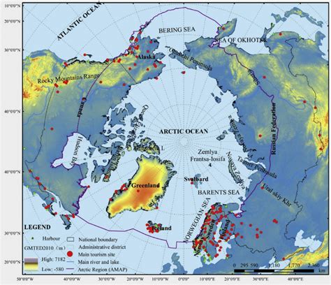 Arctic Region And Its Main Tourist Destinations Download Scientific